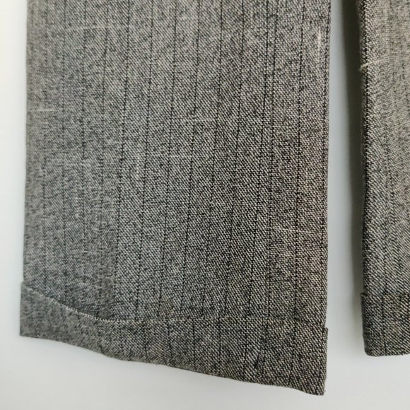 Women's Vintage Grey Pinstripe Trousers Size 0 - Picture 4 of 5
